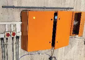 Liquid Science IoT monitoring panel installed on site